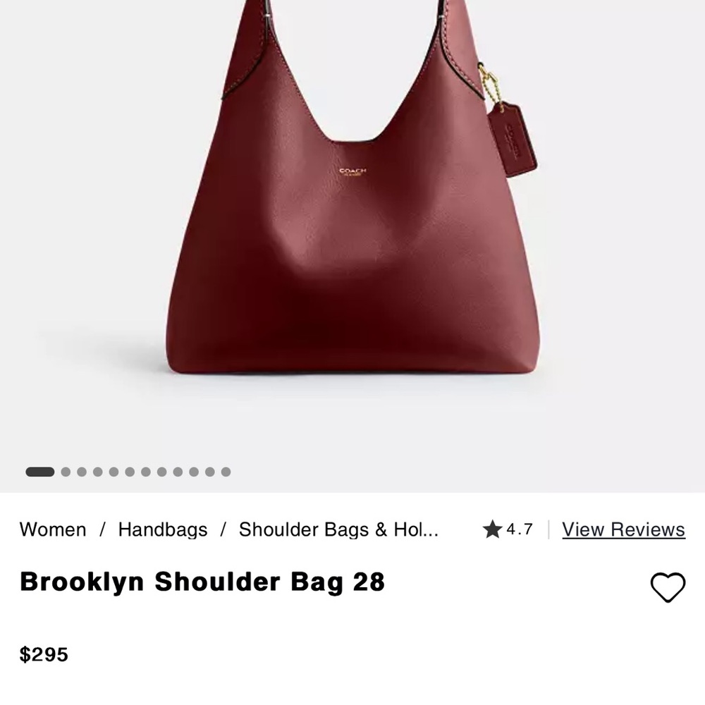 Coach Brooklyn Shoulder Bag 28 - Picture 3 of 9